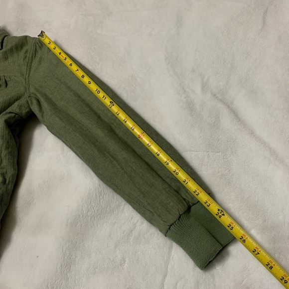 Roxy Women's Hooded Jacket Quilted Lining 100% Cotton Pockets Green Size L - Picture 8 of 10